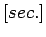 $[ sec.]$