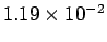 $1.19 \times 10^{-2} $